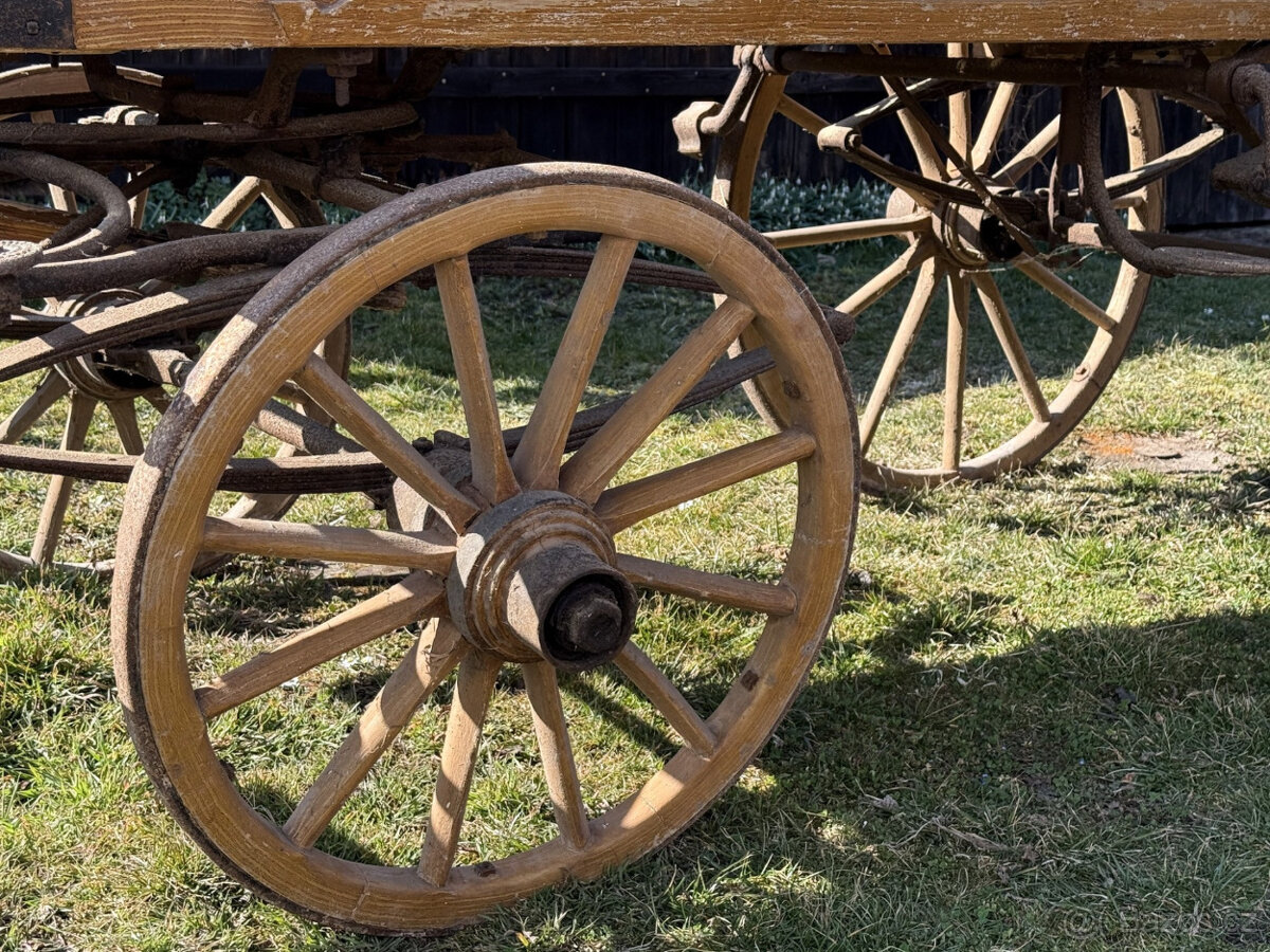 Starý kočár / bryčka za koně - 14