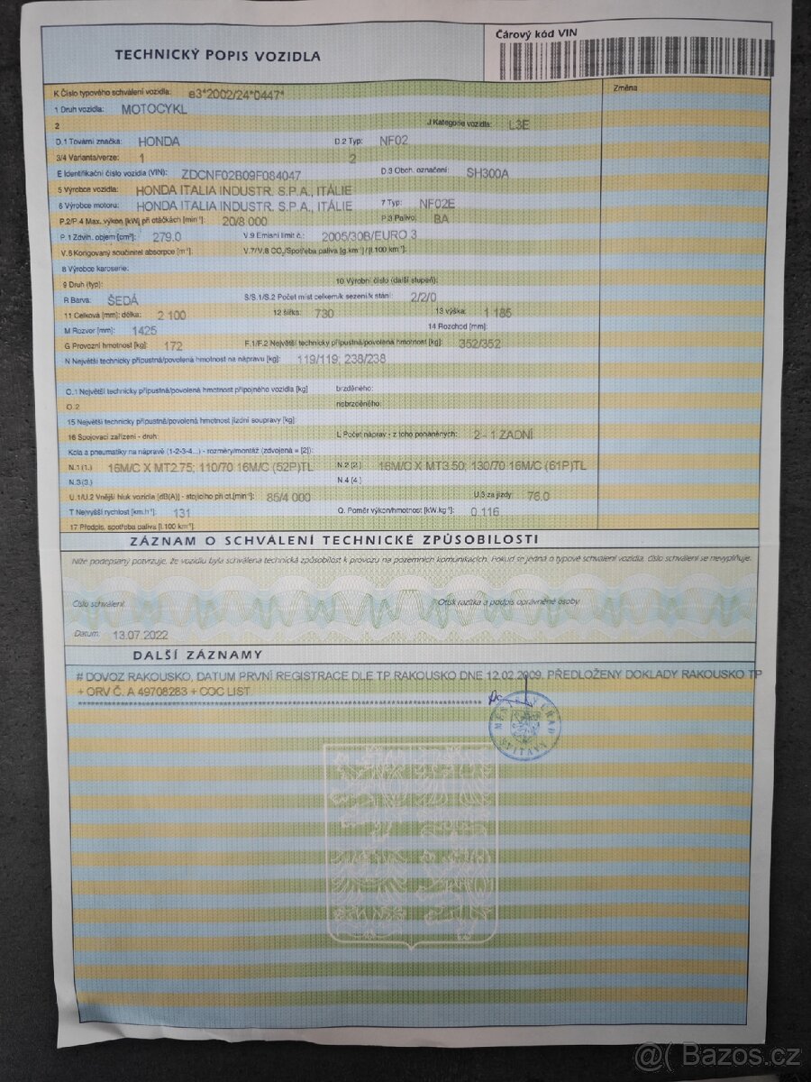 Honda sh 300i dph - 14