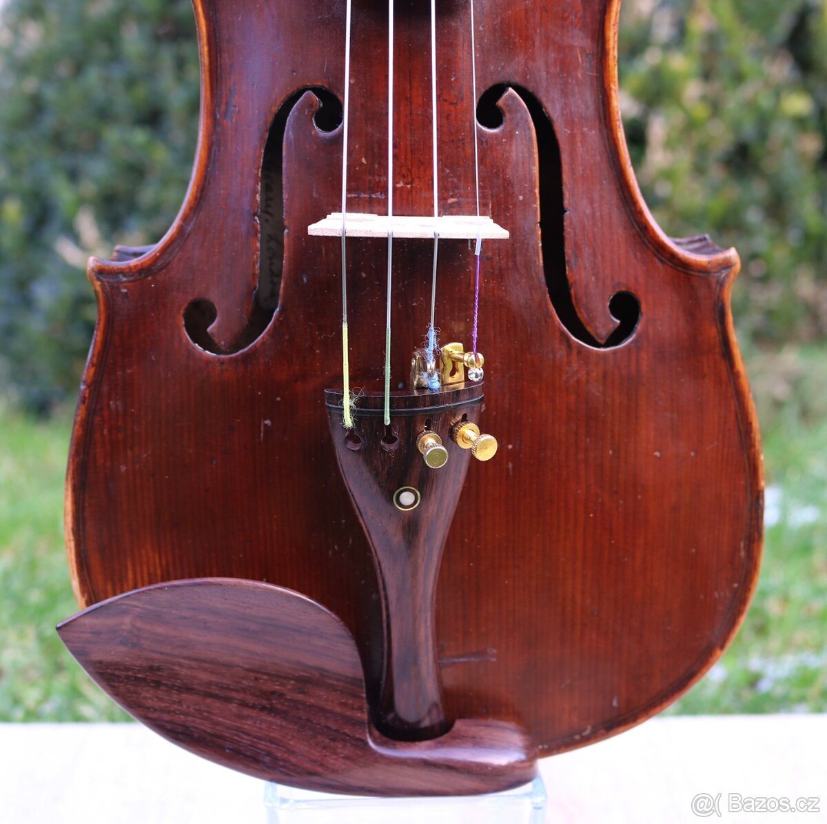 Celé starožitné housle z Mittenwaldu, Německo - 14