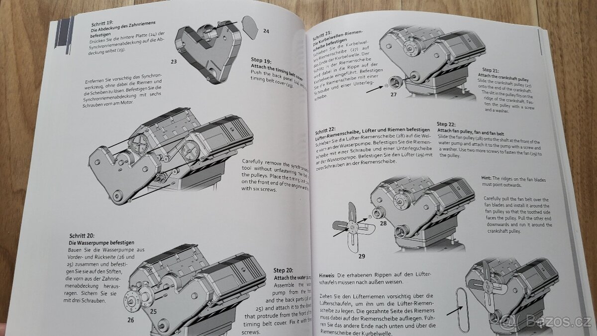 Franzis maketová stavebnice motoru V8 v měřítku 1:3 a zvuk - 14