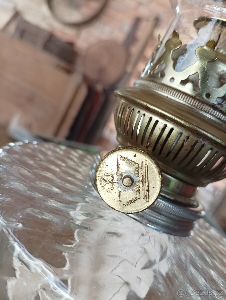 STAROŽITNÁ PETROLEJKA VE STYLU ART NOUVEAU, FRANCIE, 1900 - 14