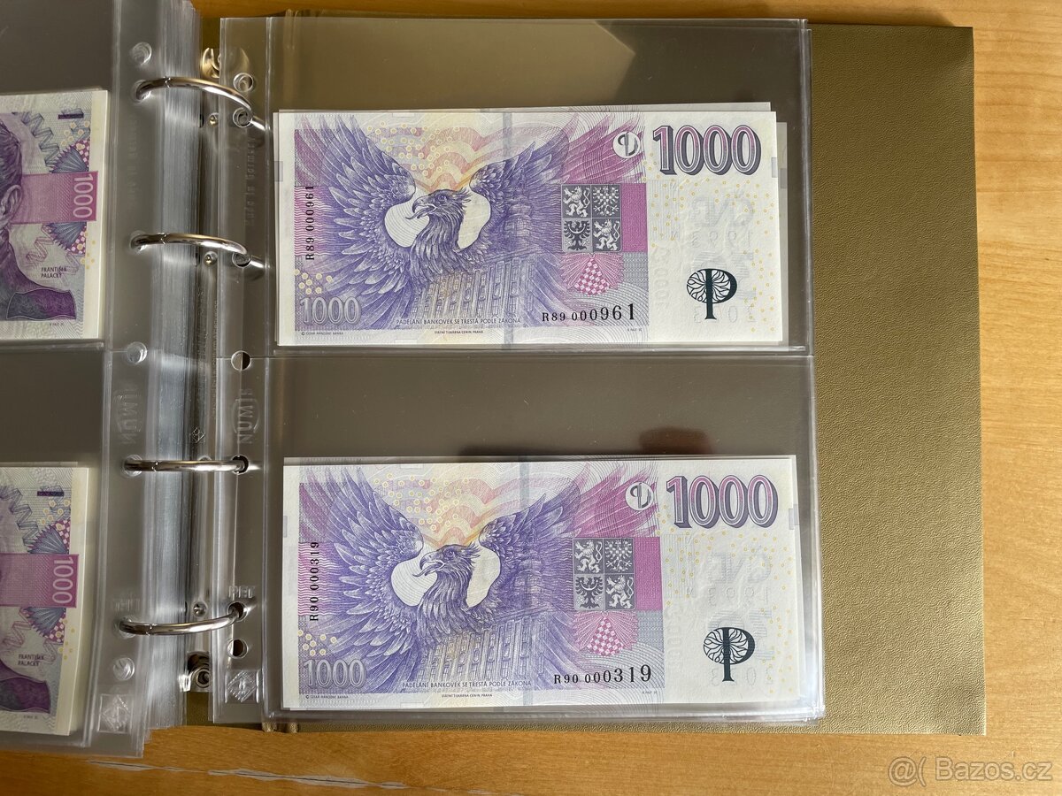 Výměna/prodej R sada 1 000 Kč s přítiskem ČNB - 14