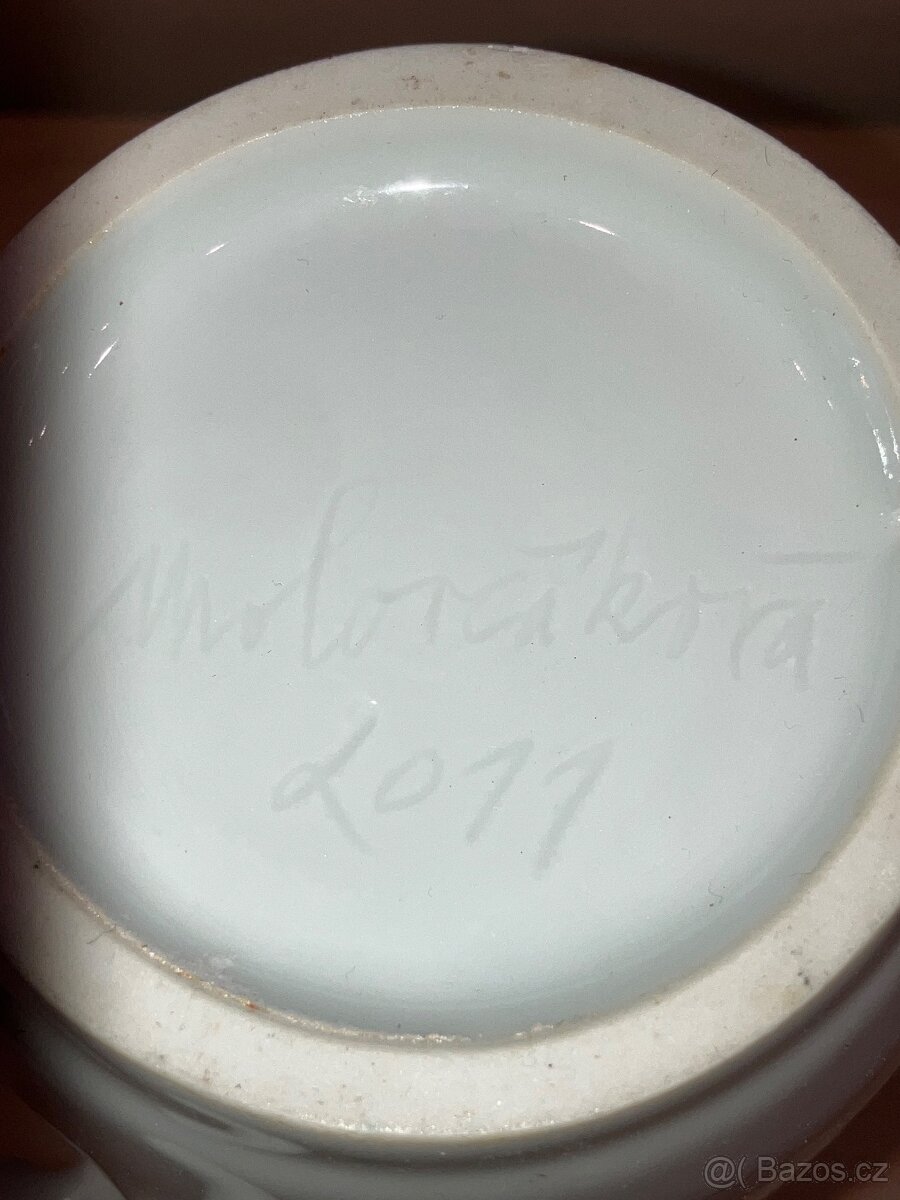 Ručně točená porcelánová mísa a váza Jany Molovčákové-Marešo - 14