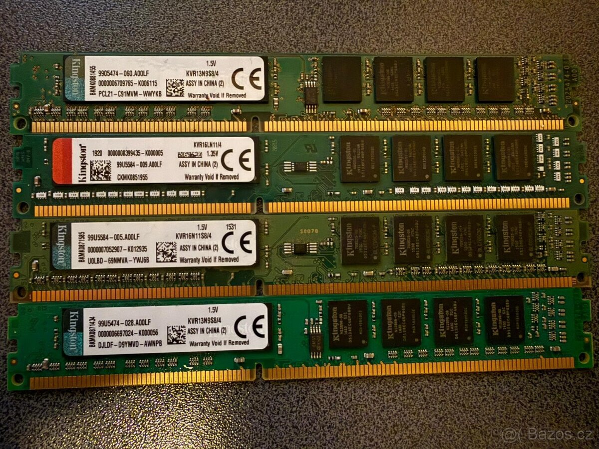 RAM DDR3 4GB – 1333 / 1600 MHz – desktop PC – více kusů - 14
