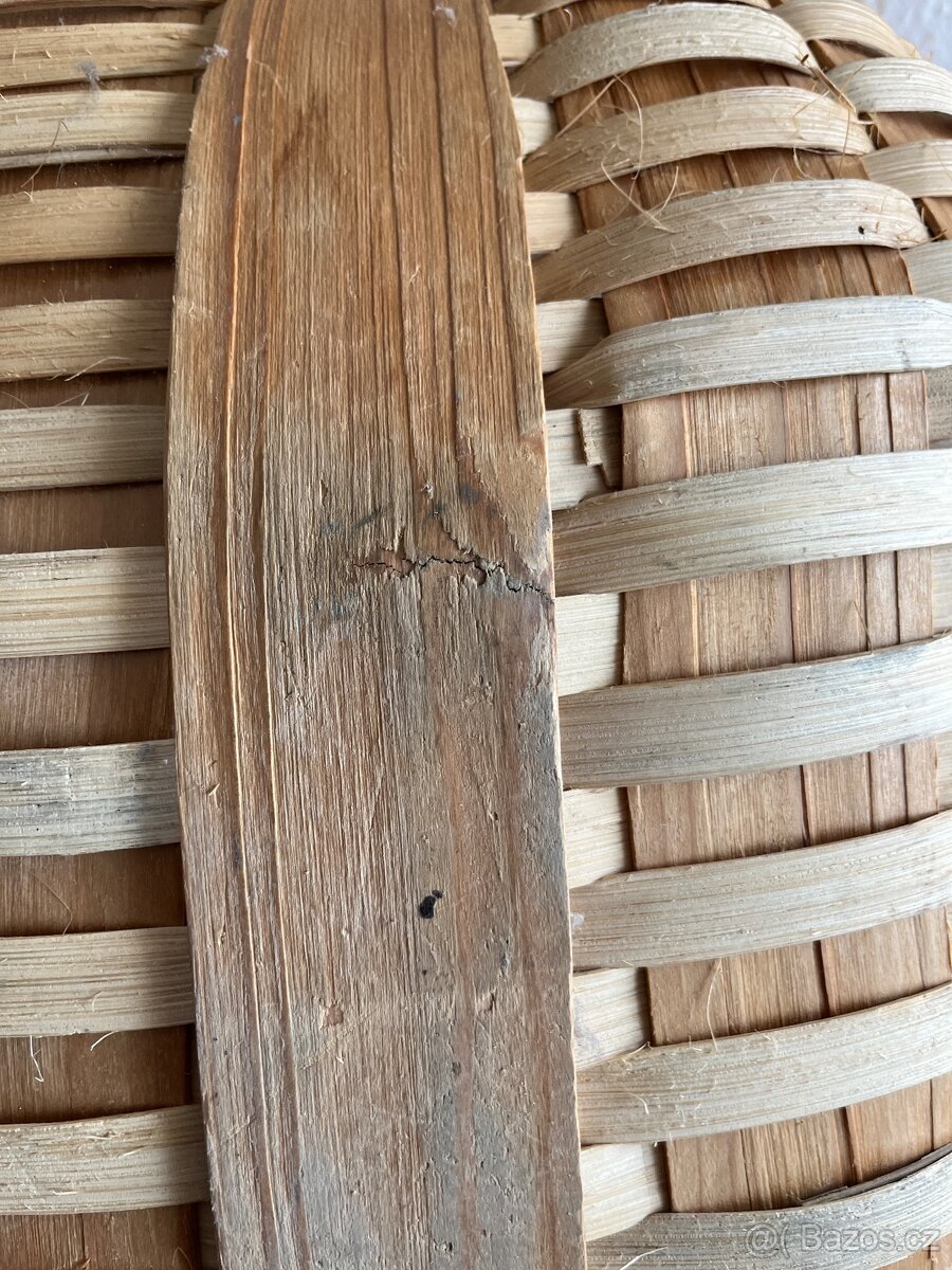 Extra velký proutěný koš (74 cm) – s drobnou vadou - 14