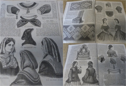 Bazar, módní časopis, svázaný ročník 1865, stará móda - 14