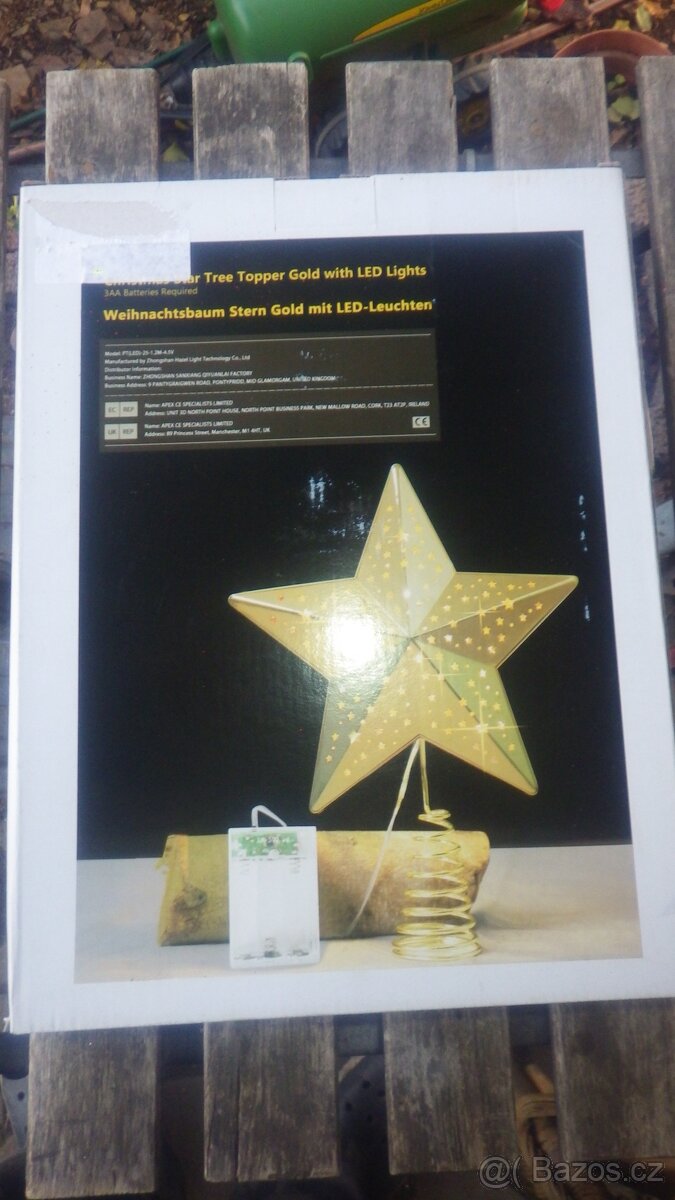 Vánoční dekorace hvězda stromek ozdoby - 14