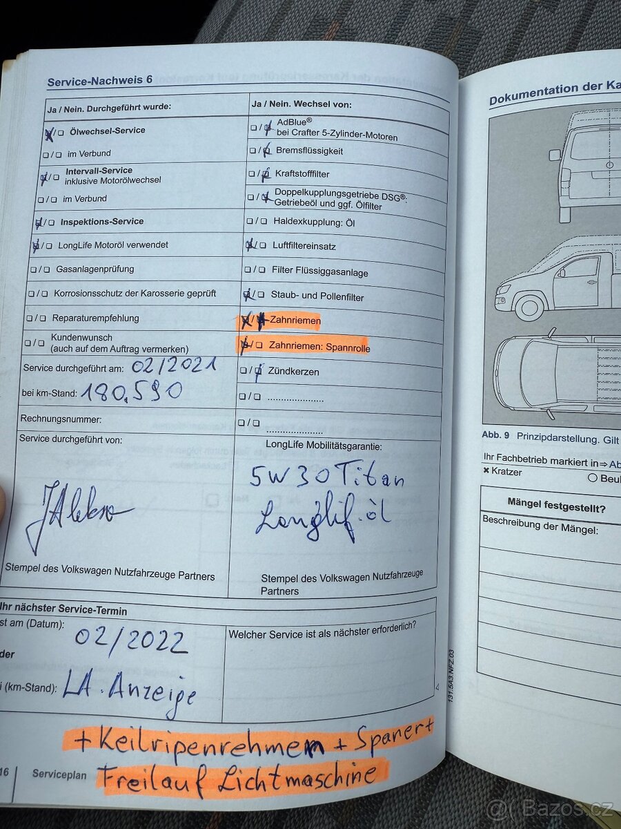 Vw T5 valník 2.0tdi 84kw DPH ROZVODY tažné zařízení - 14