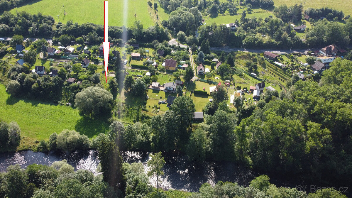Pozemek u řeky Otavy k výstavbě chaty nebo Tiny house - 14