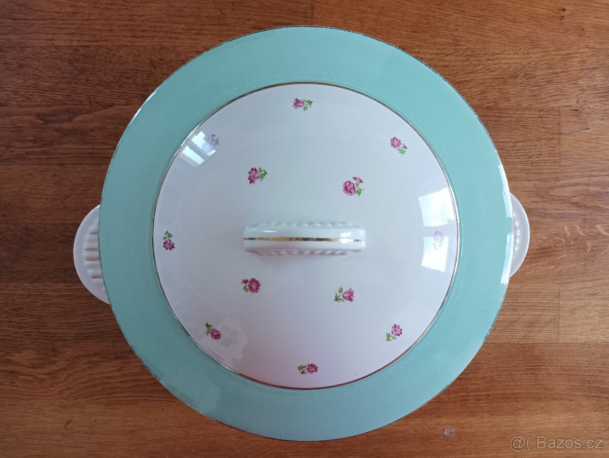 VELKÁ PORCELÁNOVÁ TERINA HÁZENKA FRANCIE - 14
