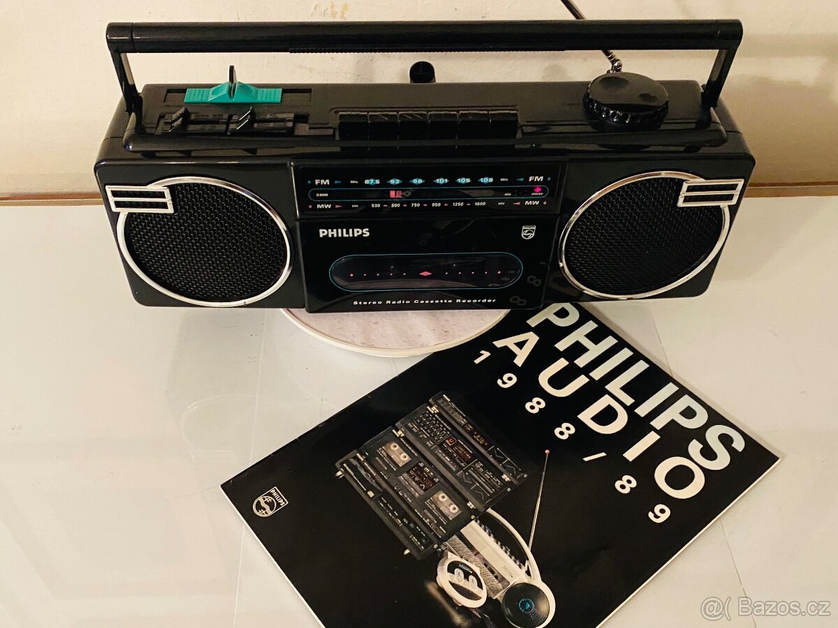 Radiomagnetofon Philips D 8090, rok 1988, REZERVACE - 14