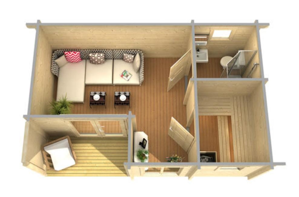Vybavený Tiny House / zahradní chata sleva 35 % - 14