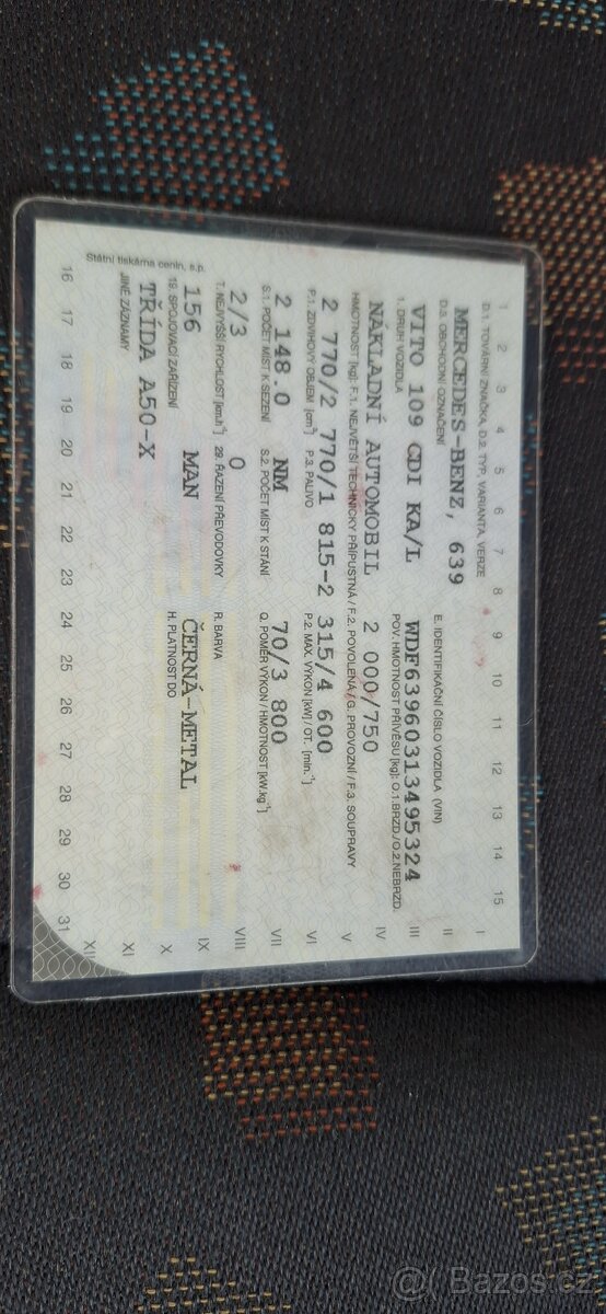 Mercedes-Benz Vito 109 CDI KA/L pohřební vůz-DPH - 14