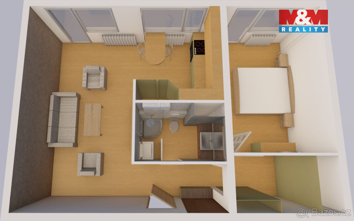 Prodej bytu 2+kk, 56 m², Teplice, ul. Jana Koziny - 14