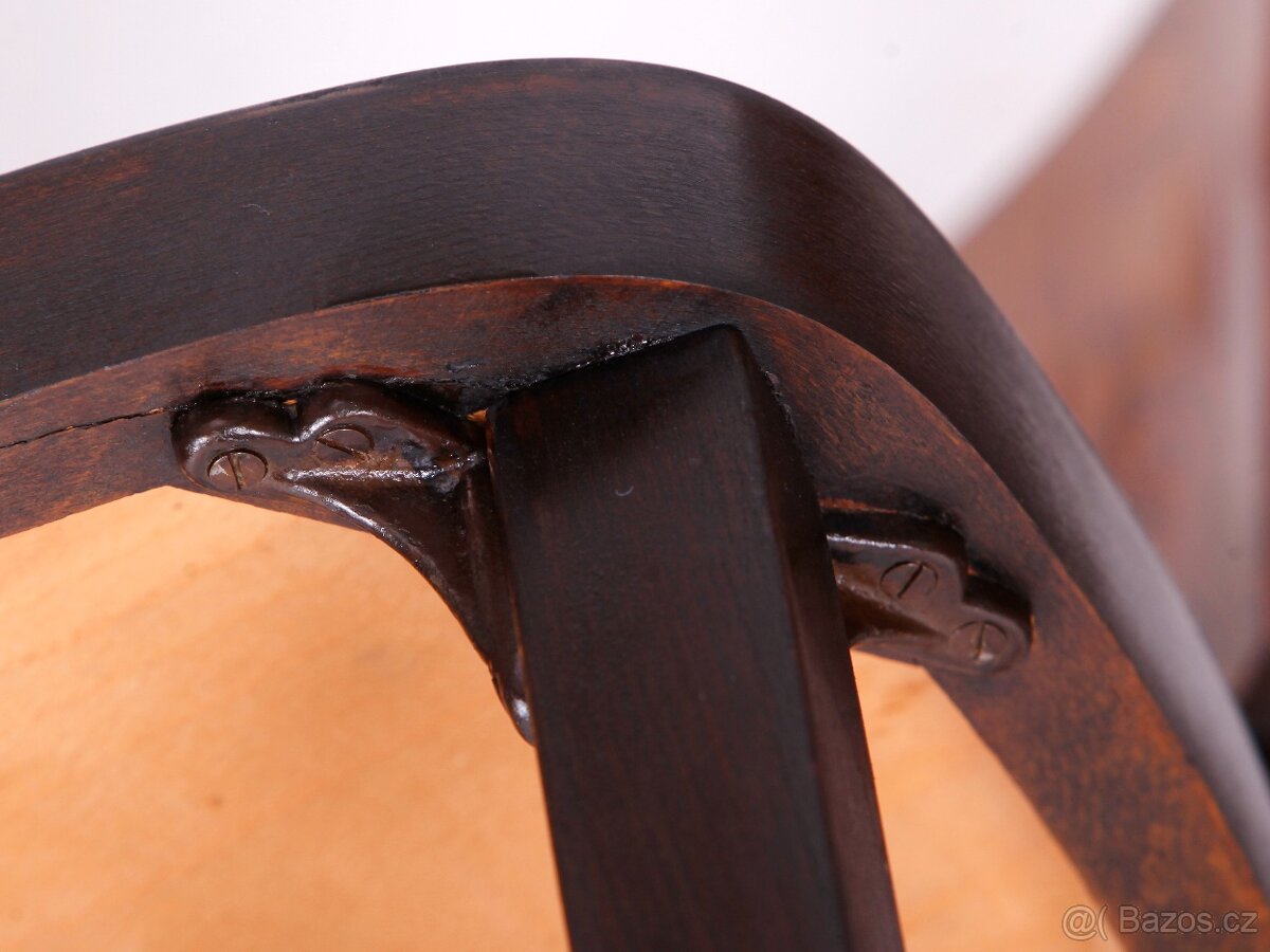 4x luxusní židle BERNKOP. ořech, 1930. - 14