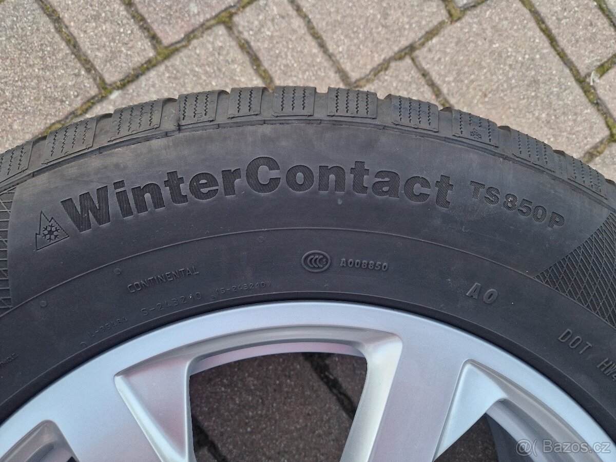 AUDI - ORIGINÁL AL.KOLA+4xZIMNÍ PNEU CONTINENTAL 235/65R17 - 14