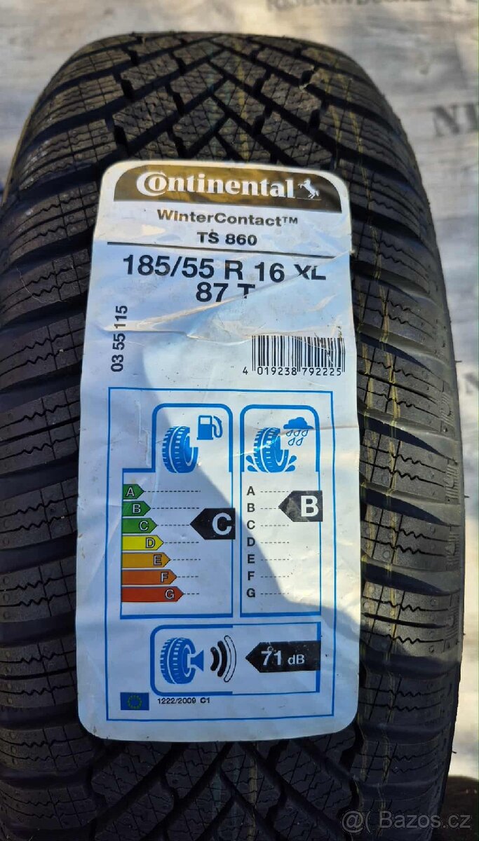 Prodám nové alu kola 16" + zimní pneu Continental (nejeté) - 14