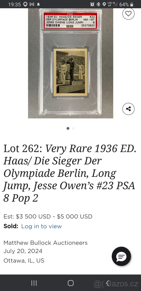 Raritní kompletní Olympijské album Berlin 1936 - 14