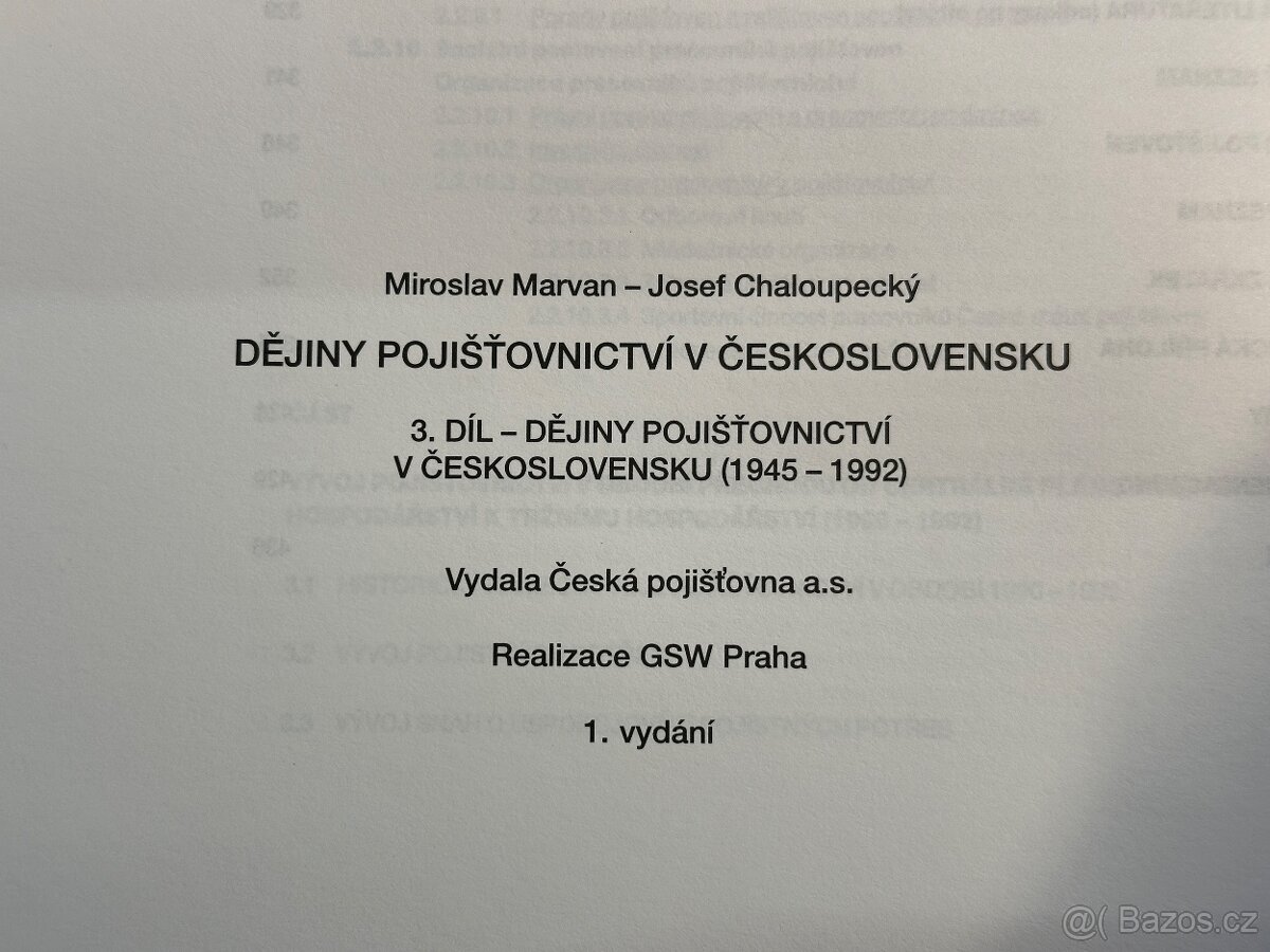 Dějiny pojišťovnictví v Československu 1-3 komplet 1.-3. díl - 14