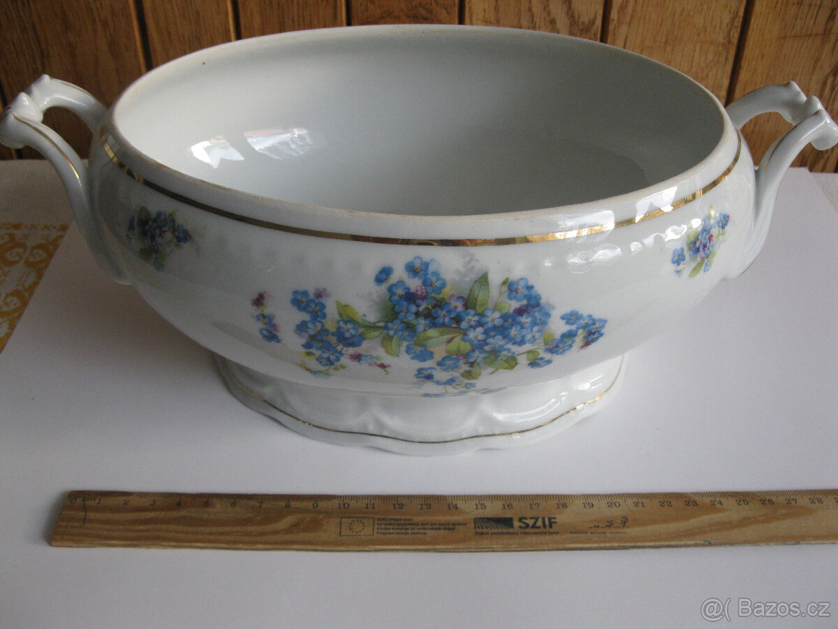 Starožitné malé sošky, starožitný popelník,mísky,anděl 3x - 14