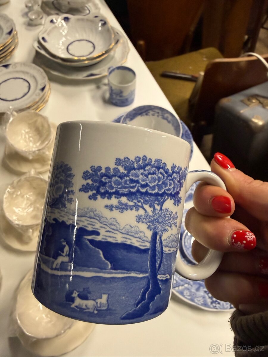 Vintage Spode Blue Italy - 14