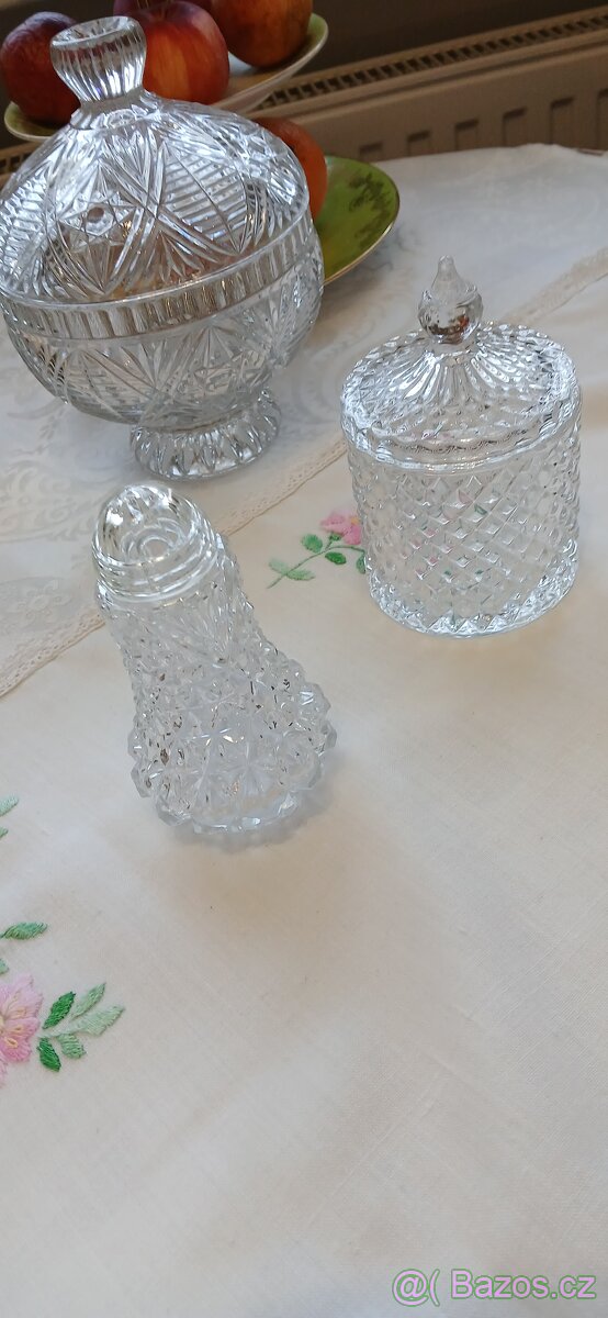 Křišťálová solnička a cukřenka - 14