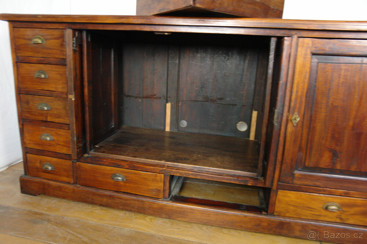 Velká masivní komoda TEAK - 14