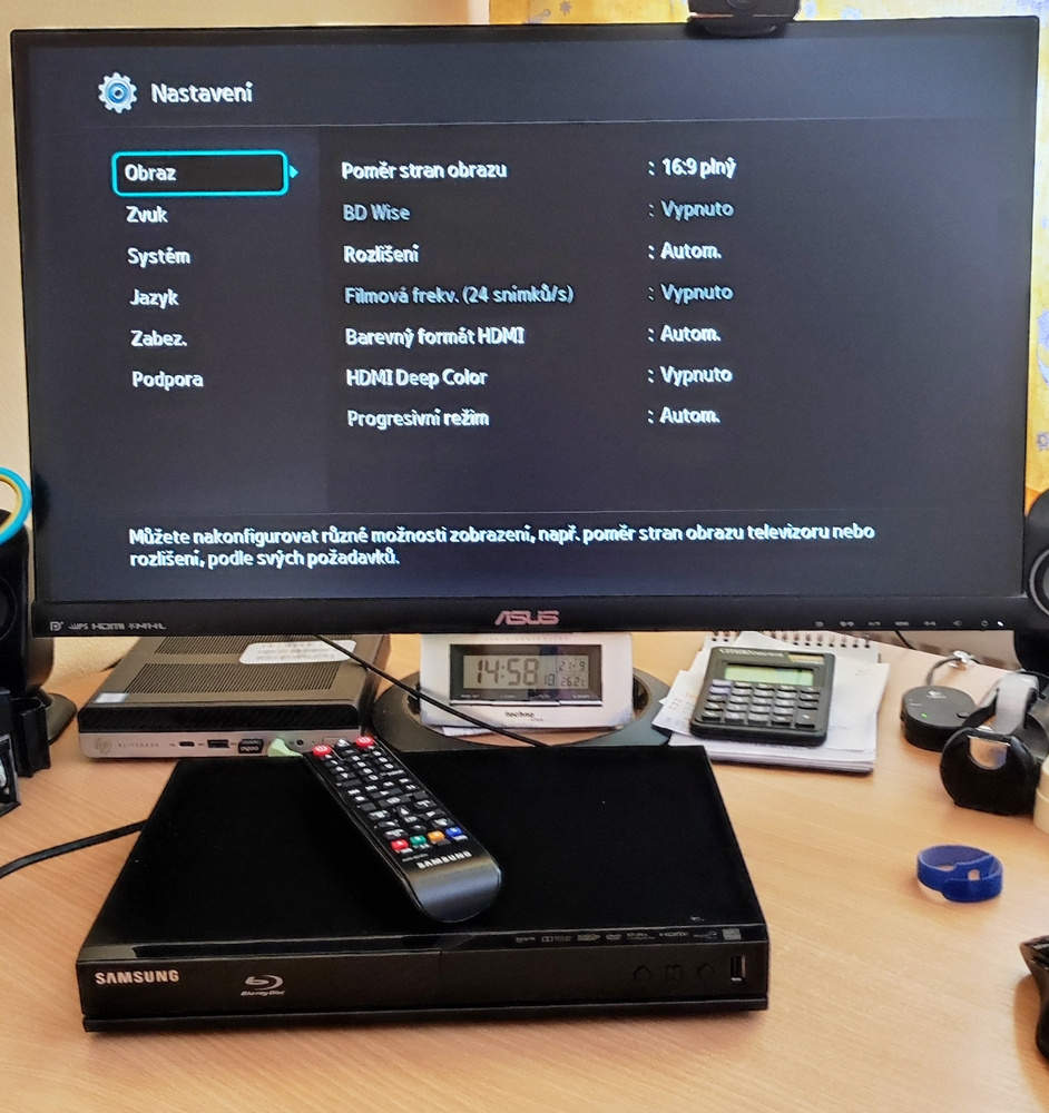 Blu-ray, DVD přehrávač SAMSUNG BD-J4500R - Super stav - 14