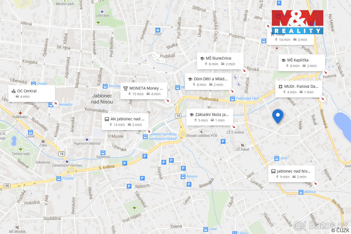 Prodej nájemního domu, 388 m², Jablonec nad Nisou,ul. Sokolí - 14