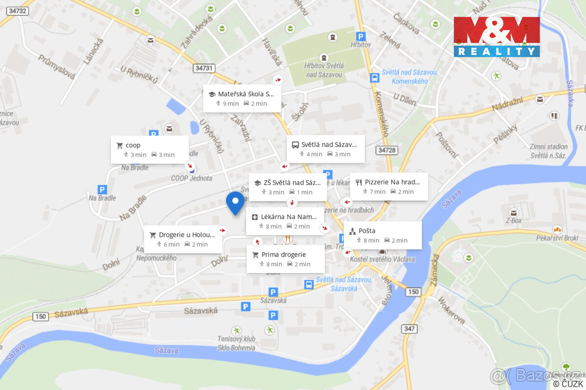 Pronájem bytu 2+kk ve Světlé nad Sázavou, ul. Na Sídlišti - 14
