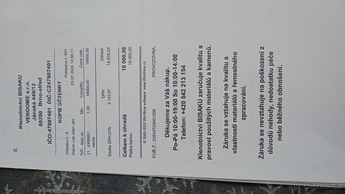 Diamantový prsten Bisaku - 14