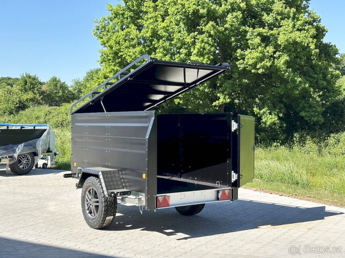 OFFROAD Přívěsný Vozík s Poklopem 1300Kg CAMPING,RYBAŘENÍ - 14