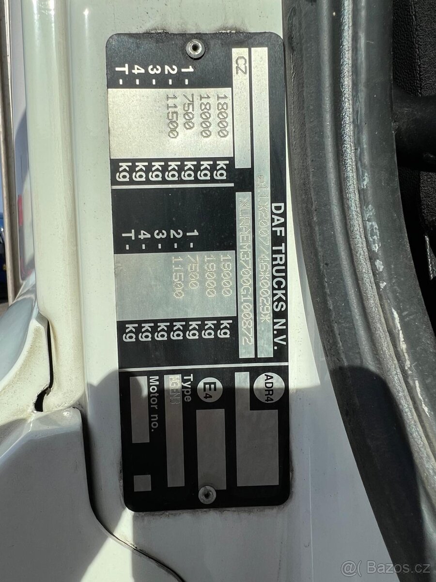 DAF CF 310 MANUÁL EURO VI 19t TOP STAV PLNÁ SERVISNÍ HISTORI - 14