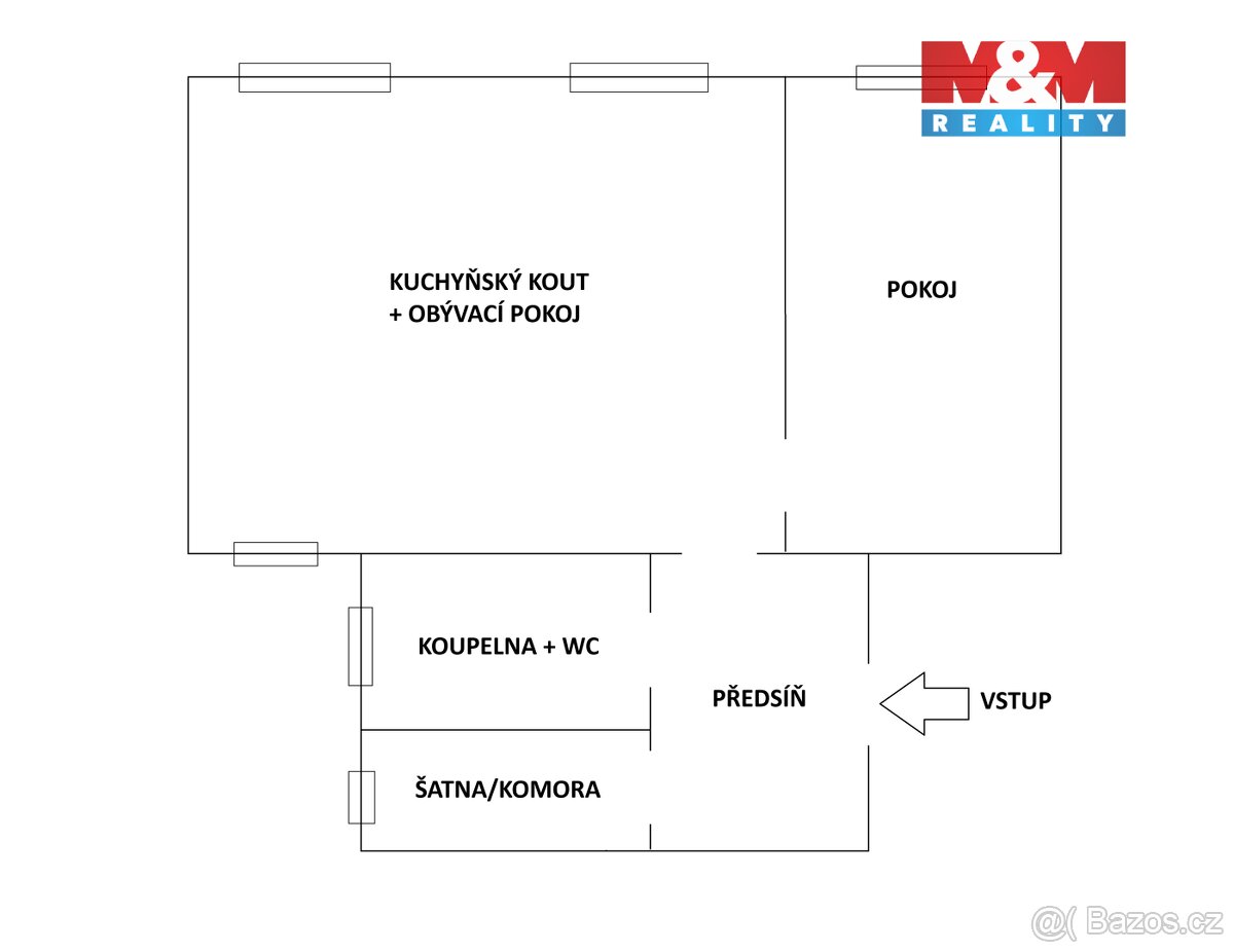Pronájem bytu 2+kk, 68 m², Ostrava-Vítkovice, ul.Ruská - 14