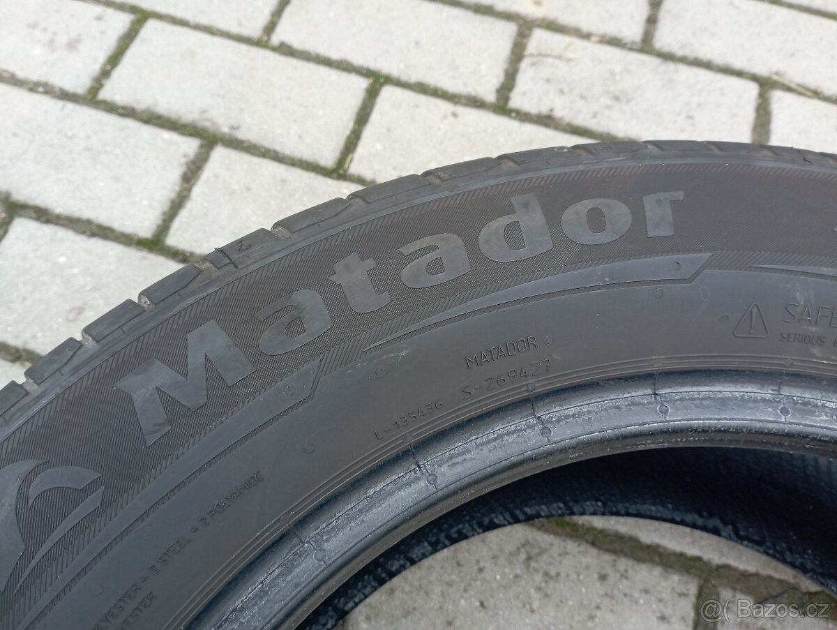 225/55/16 2x letní pneu Matador 6mm - 14