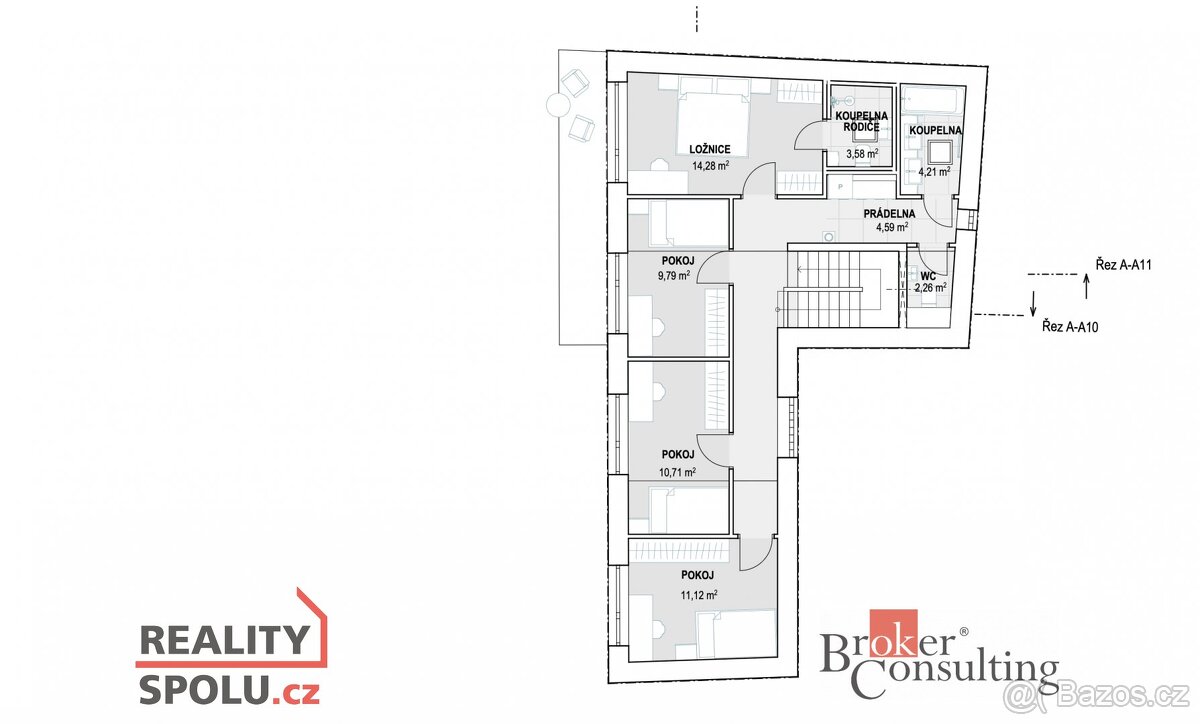 Prodej, domy/rodinný, 141 m2, Pod zahradami 70/5, 62100 Brno - 14