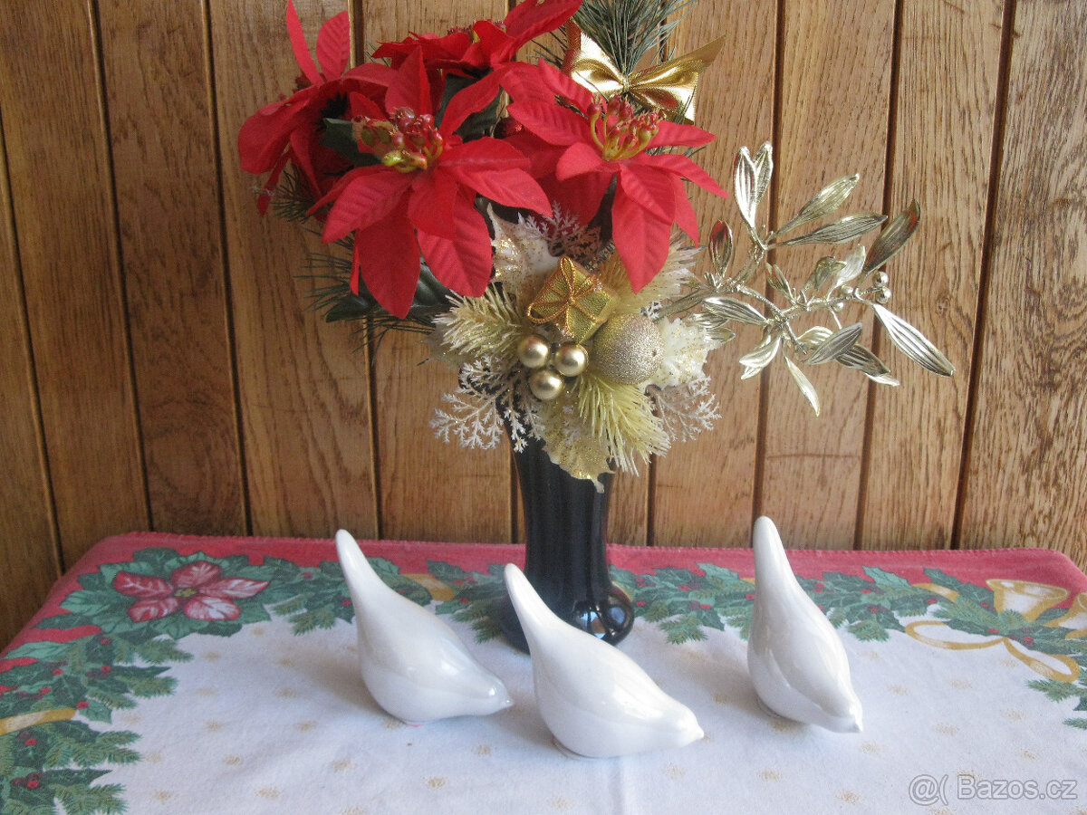 Kované,staré svícny,ke krbu+2 sošky,Vánoční dekorace,žabky - 14