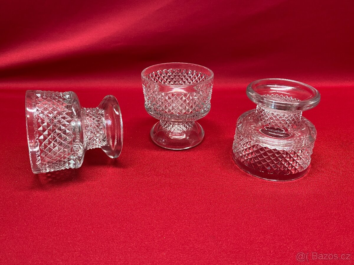 sklenice retro sklenice sada československé sklo pohár - 14