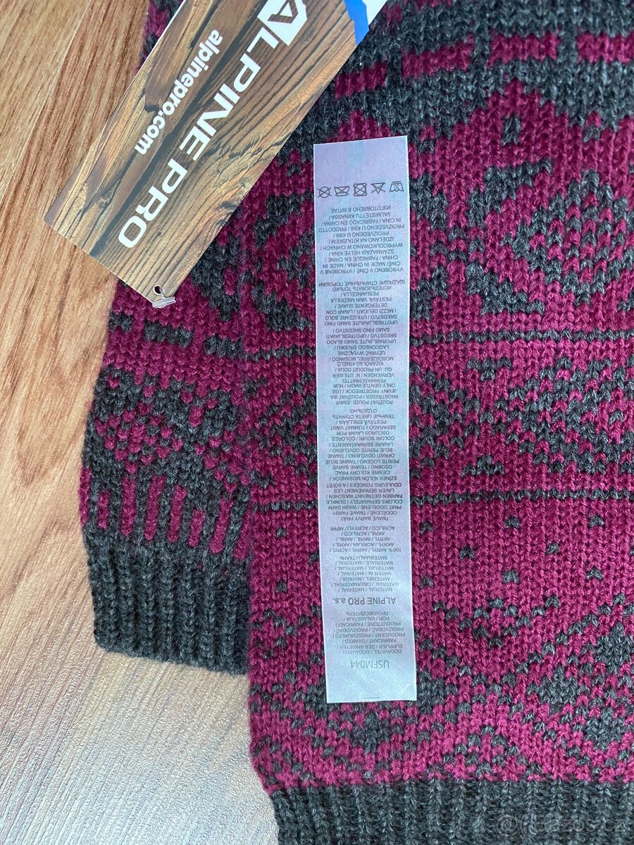 Nová unisex zimní šála Alpine Pro - 180 cm, akryl - 14