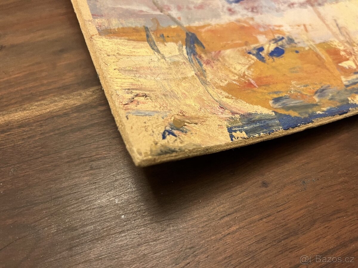 Dvě krajinomalby - J. Sládek, signováno, nerámováno - 14