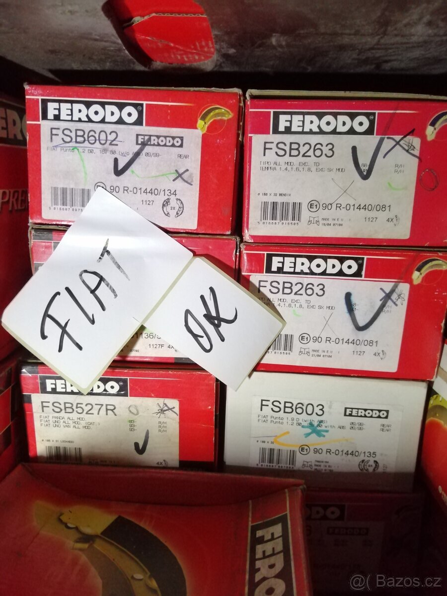 Brzdové obložení čelisti bubnování brda - 14