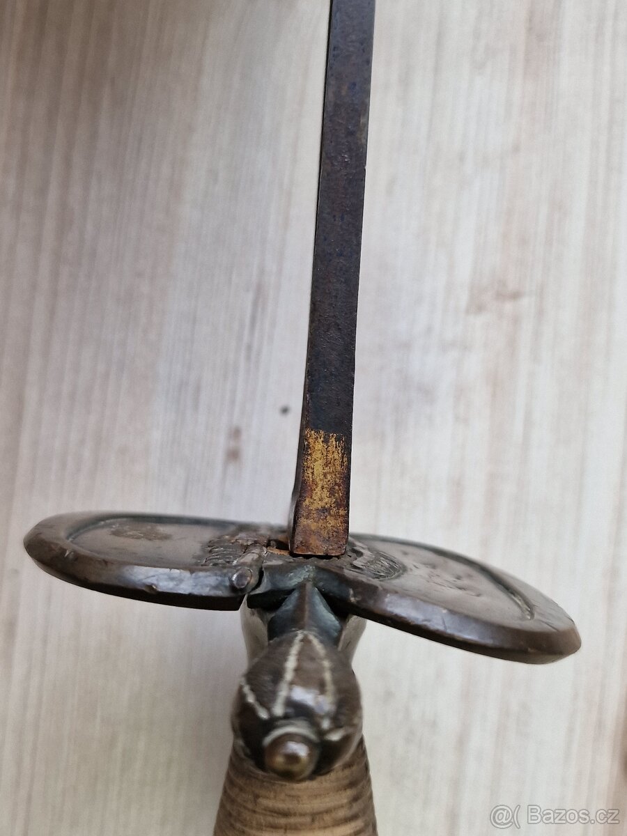 kord důstojník pěchoty Anglie 18.stol - čepel zdobená zlatem - 14