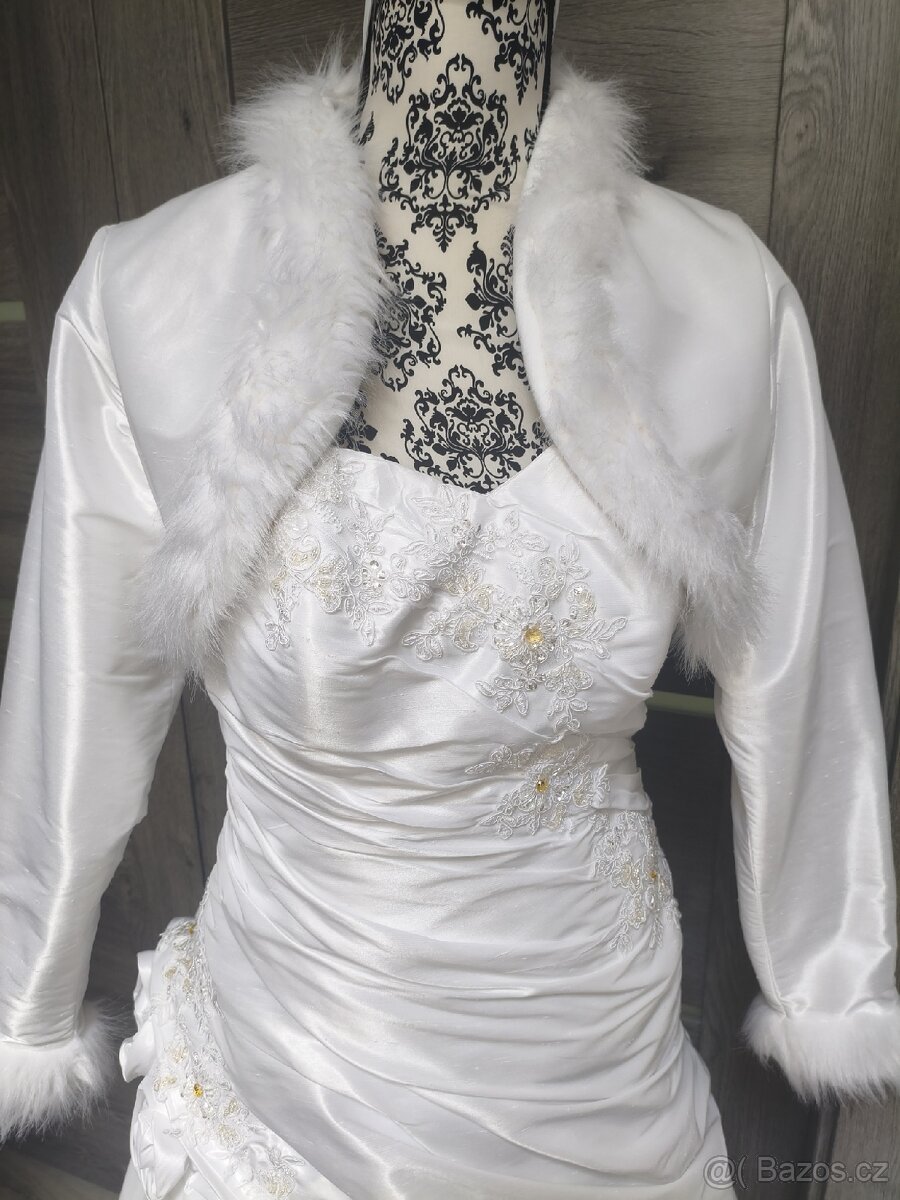 Tradiční svatební šaty 38/40/42 - 14