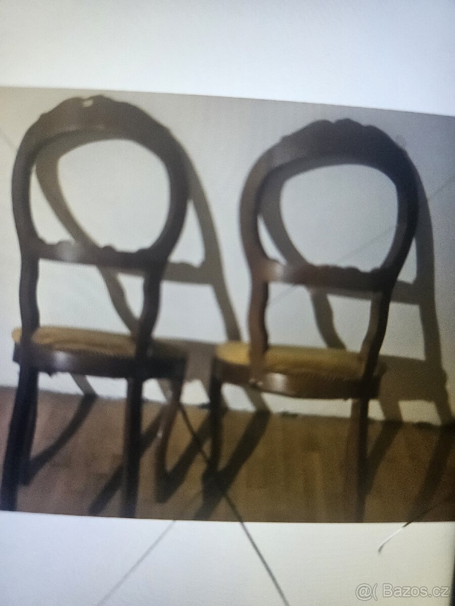 2x postel halabala, 2x židle Philippe, koberec ,květináč - 14