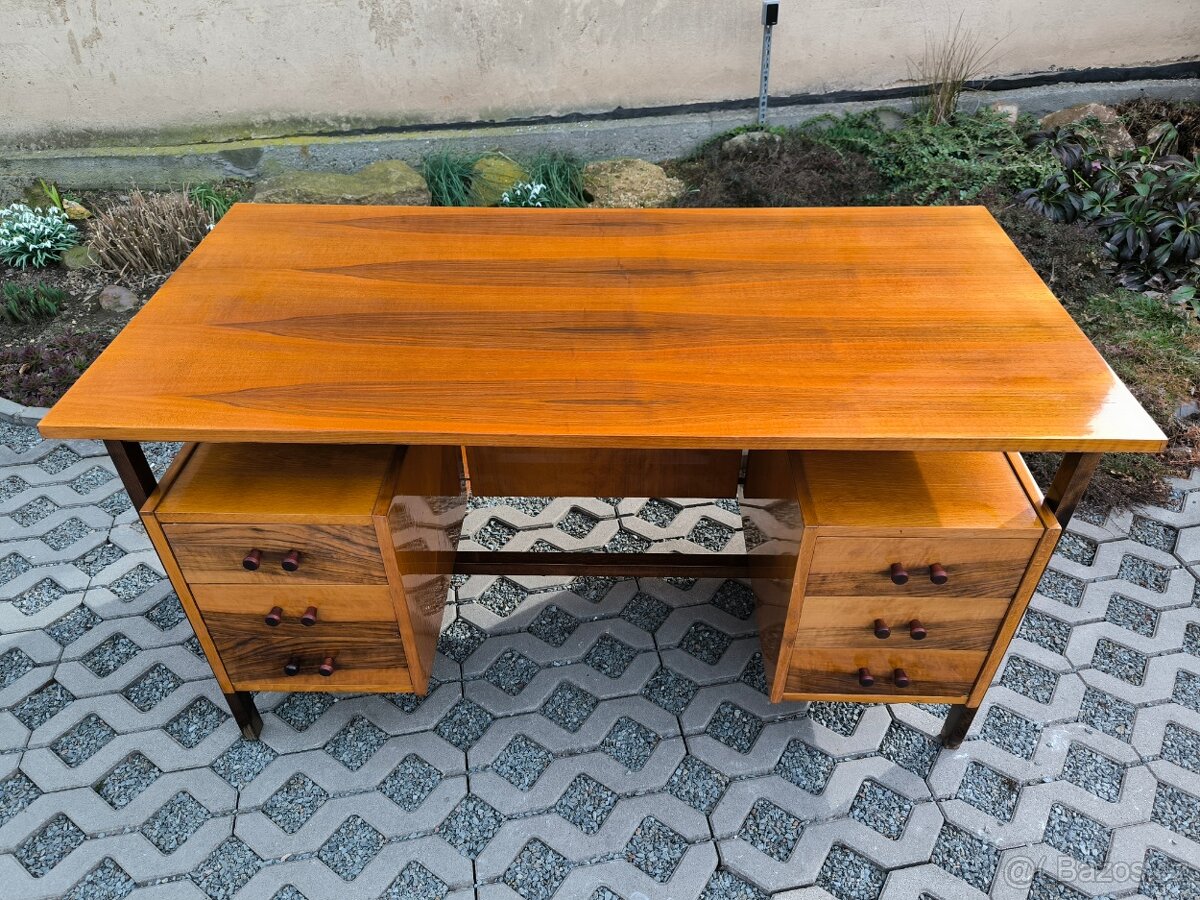 Retro designový psací stůl - Rumunsko - 60. léta - 14