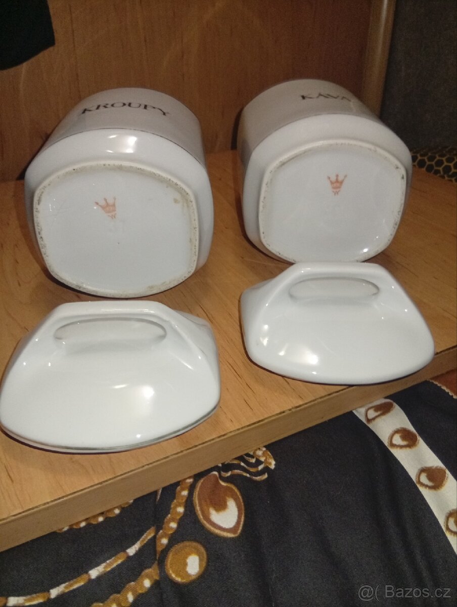 2 STARÉ PORCELANOVÉ DÓZY - 14