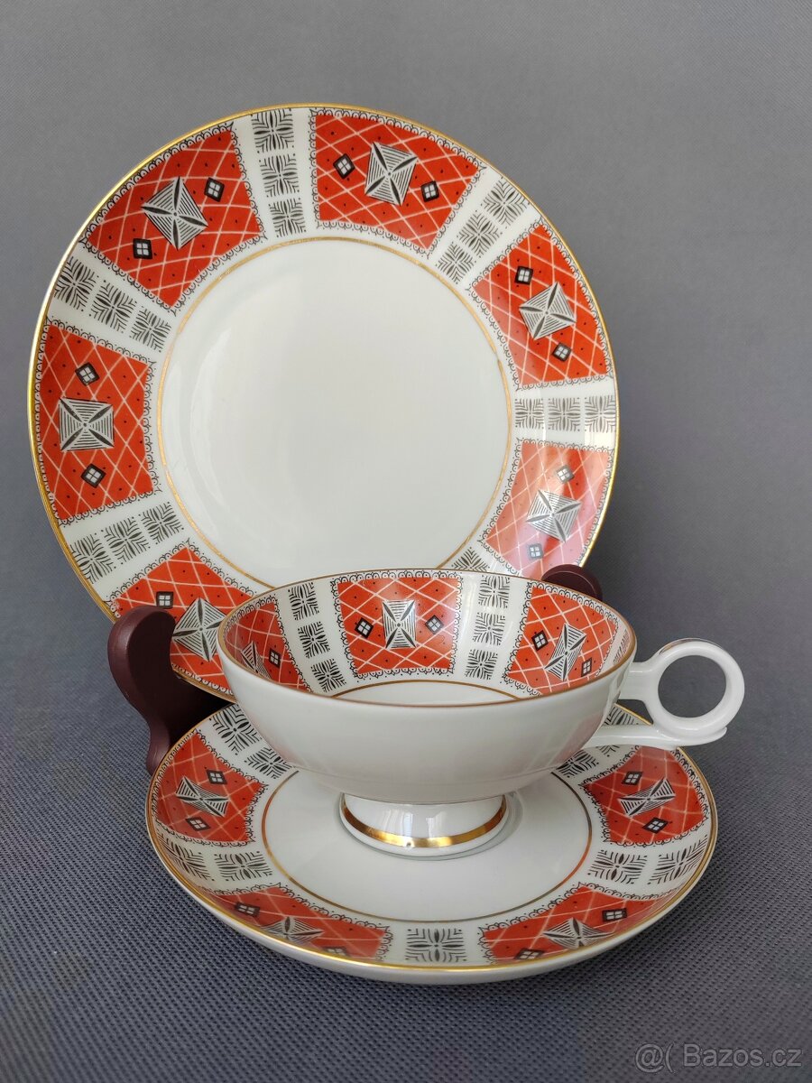 Luxusní porcelánová čajová souprava od Wallendorf - 14