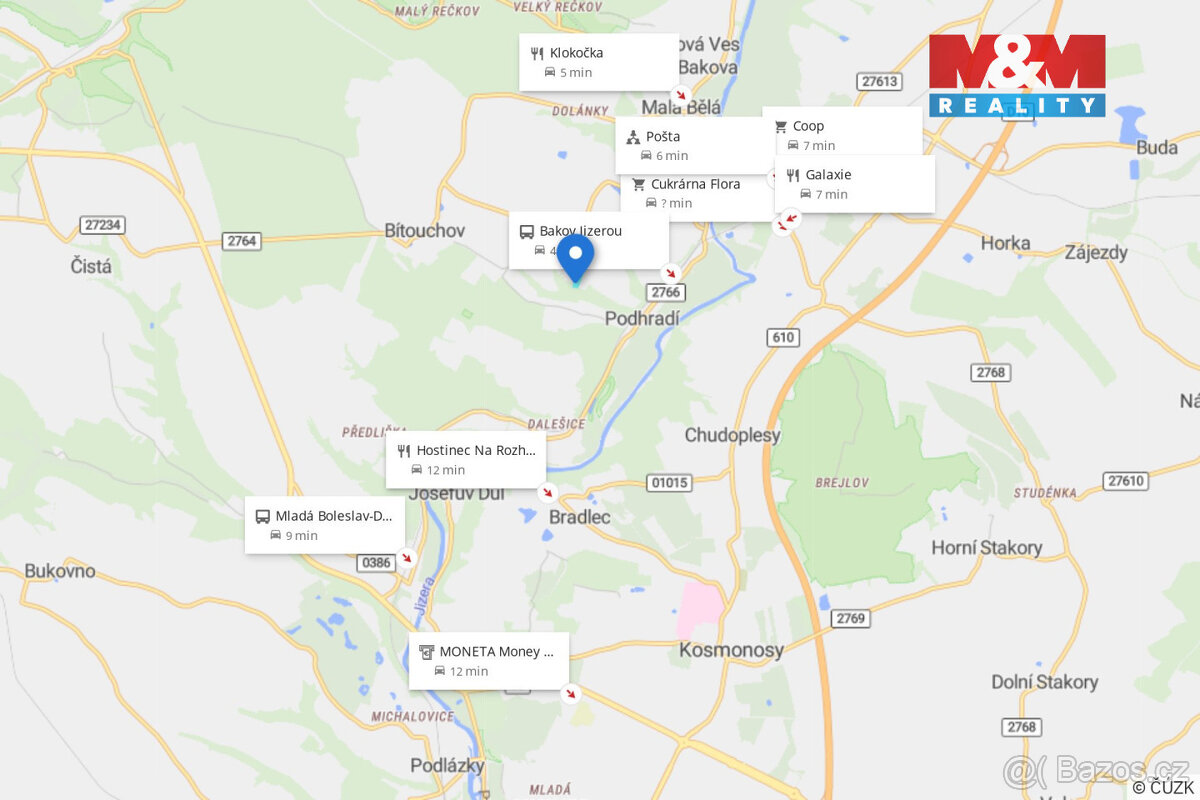 Prodej komerčního pozemku, 10159 m², Bakov nad Jizerou - 14