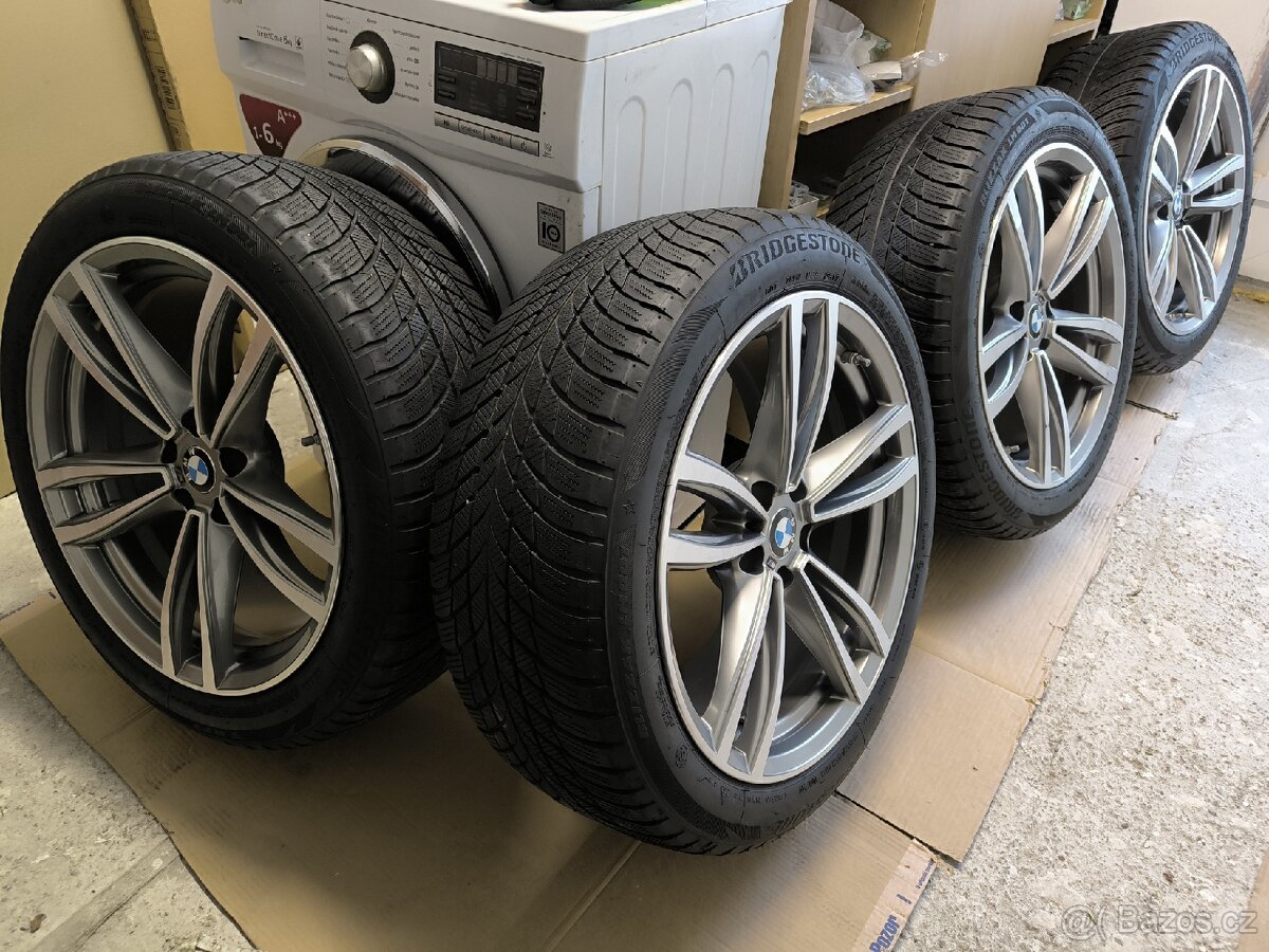 Alu kola BMW 6 5x112 r19 Originál, M paket, zimní pneu - 14