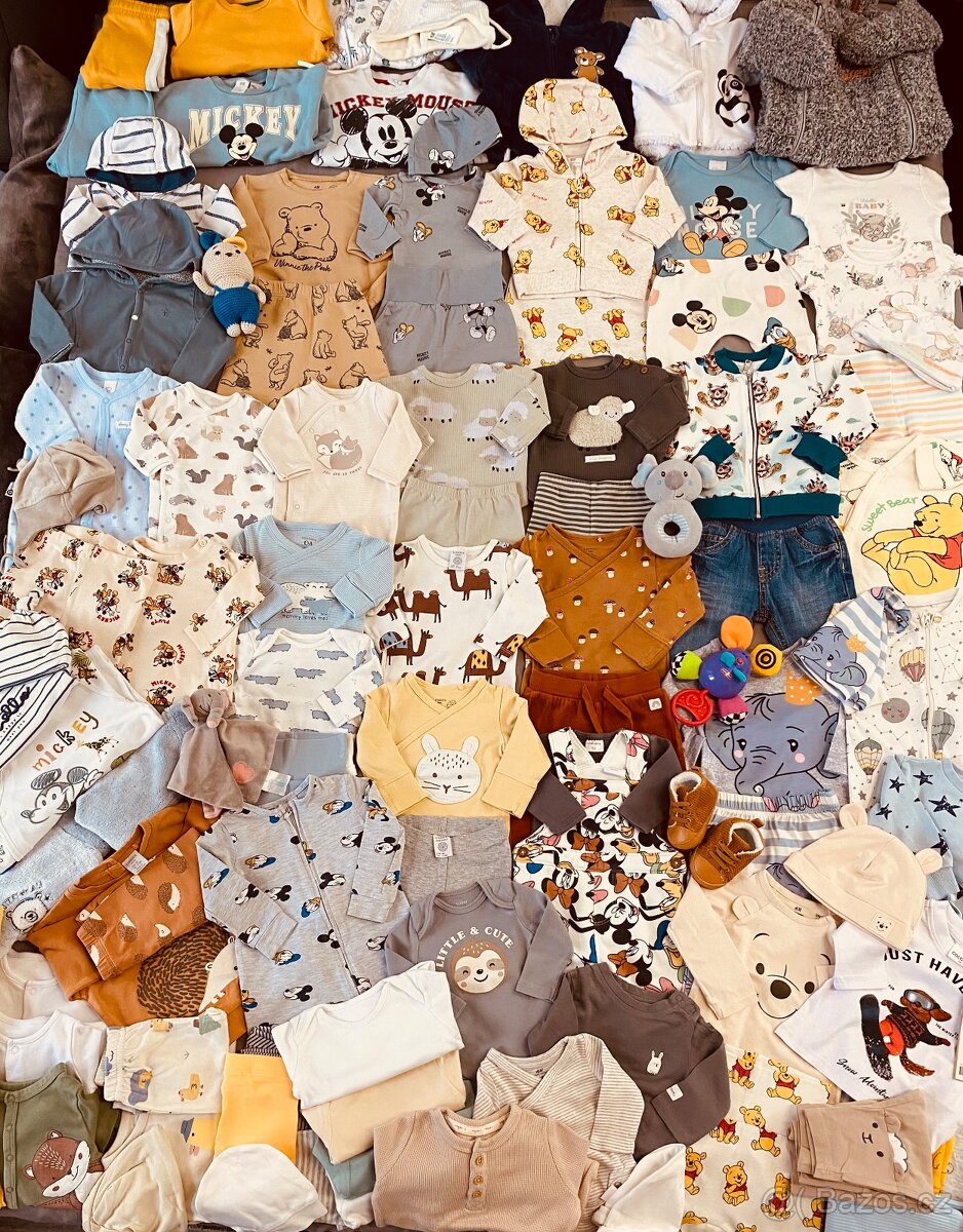 Balík oblečení na miminko 0-6 m neutrál Rezervace - 14